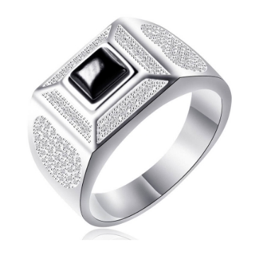 图片 925 Silver Jewelry,Mens Ring- SR-427