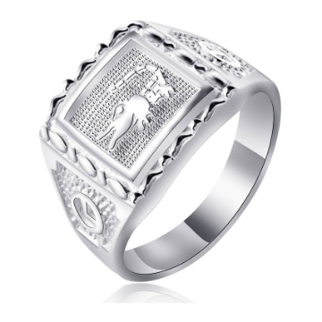 图片 925 Silver Jewelry,Mens Ring- SR-431