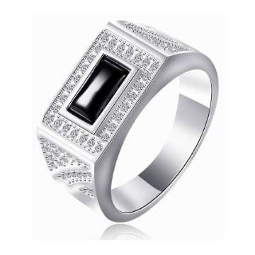 图片 925 Silver Jewelry,Mens Ring- SR-432