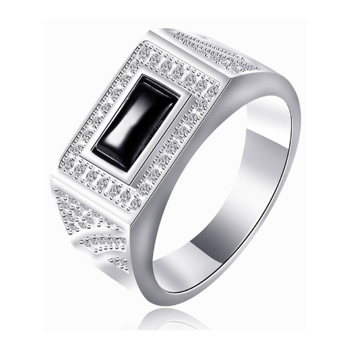 图片 925 Silver Jewelry,Mens Ring- SR-432