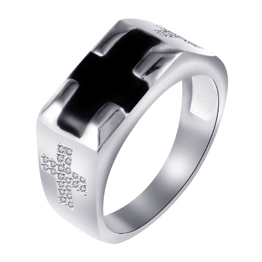 图片 925 Silver Jewelry,Mens Ring- SR-435