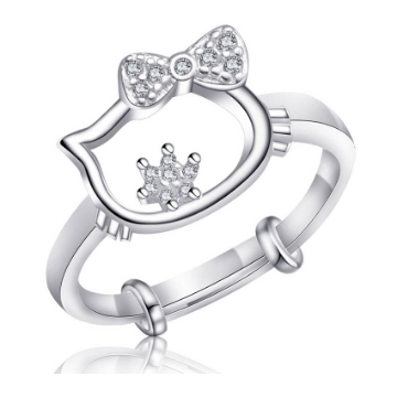 图片 925 Silver Jewelry,Kids Ring- SR-450