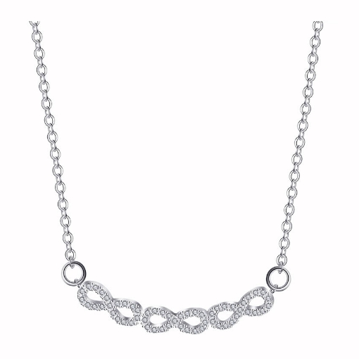 图片 925 Silver Jewelry,Center Chain Necklace- LN-039