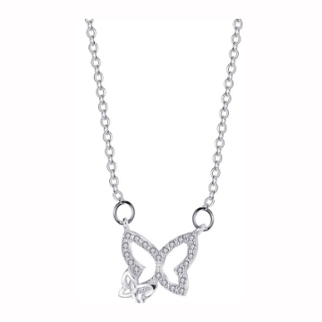 图片 925 Silver Jewelry,Center Chain Necklace- LN-046