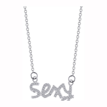 图片 925 Silver Jewelry,Center Chain Necklace- LN-051