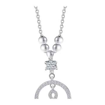 图片 925 Silver Jewelry,Center Chain Necklace- LN-054