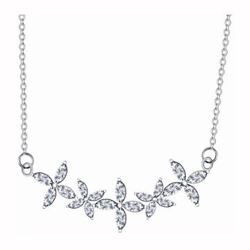 图片 925 Silver Jewelry,Center Chain Necklace- LN-071