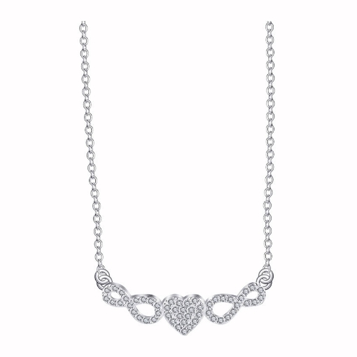 图片 925 Silver Jewelry,Center Chain Necklace- LN-077