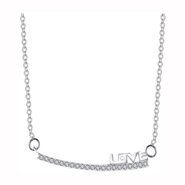 图片 925 Silver Jewelry,Center Chain Necklace- LN-078