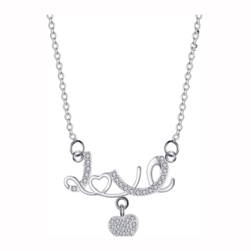 图片 925 Silver Jewelry,Center Chain Necklace- LN-089