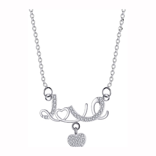 图片 925 Silver Jewelry,Center Chain Necklace- LN-089