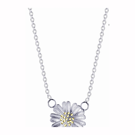 图片 925 Silver Jewelry,Center Chain Necklace- LN-115