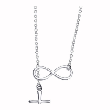 图片 925 Silver Jewelry,Center Chain Necklace- LN-123