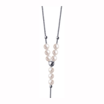 图片 925 Silver Jewelry,Center Chain Necklace- LN-125