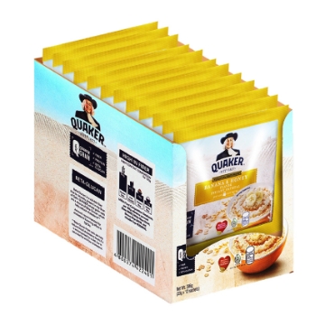 图片 Quaker Flavored Oatmeal Banana & Honey 33g (Pack of 12)