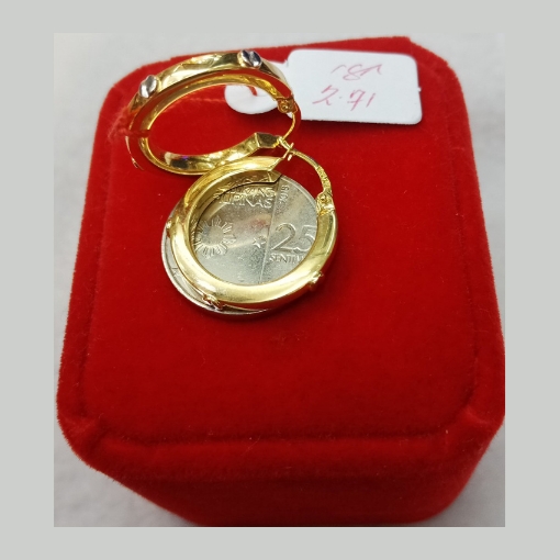 图片 18K - Saudi Gold Earrings 2.71g- SE271G