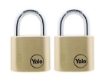 图片 Yale Classic Series Outdoor Solid Brass Padlock 30mm with Multi-pack -Y110/30/117