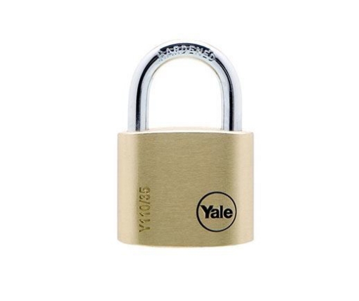 图片 Yale Classic Series Outdoor Solid Brass Padlock 35mm with Multi-pack - Y110/35/121/1