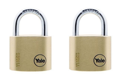 图片 Yale Classic Series Outdoor Solid Brass Padlock 35mm with Multi-pack - Y110/35/121/2