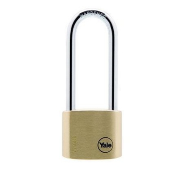 图片 Yale Classic Series Outdoor Solid Brass Long Shackle Padlock 40mm with Multi-pack - Y110/40/163/1