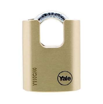 图片 Yale Classic Series Outdoor Solid Brass Closed Shackle Padlock 40mm - Y110C/40/119/1