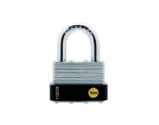 图片 Yale Classic Series Outdoor Laminated Steel Padlock 50mm - Y125/50/129/1