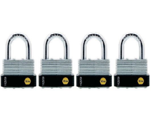 图片 Yale Classic Series Outdoor Laminated Steel Padlock 50mm - Y125/50/129/4