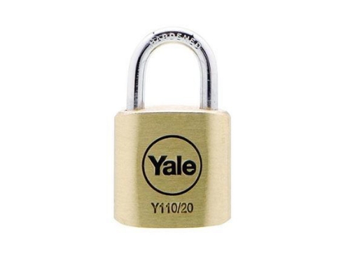 图片 Yale Classic Series Outdoor Solid Brass Padlock 20mm with Multi-pack Y110/20/111/1