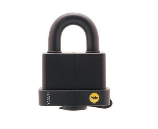 图片 Yale Classic Series Weather Resistant Laminated Steel Padlock 71mm - Y220/71/130/1