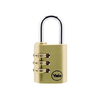 图片 Yale Class Series Indoor Solid Brass Combination Padlock 30mm - Y150/30/125/1