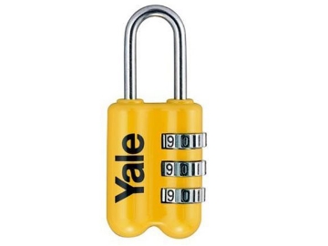 图片 Yale Colored Luggage 3-digit Combination Lock (Yellow) 23mm - YP2/23/128