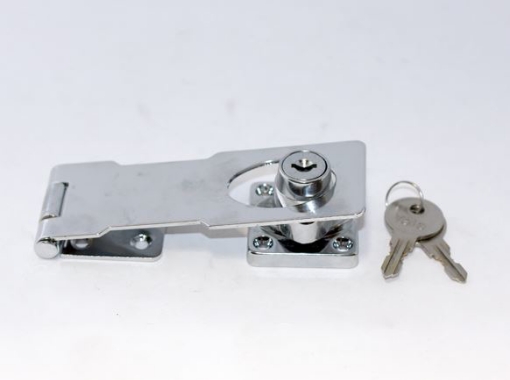 图片 Yale 0095 Hasp & Staple with Lock - Bright Chrome