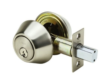 图片 Yale Deadbolt Double Cylinder Satin Stainless Steel