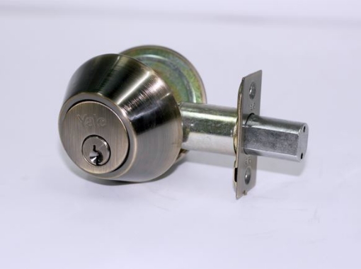 图片 Yale Deadbolt Double Cylinder Antique Brass-YLH8121US5