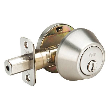 图片 Yale Deadbolt- Single Cylinder Evoke Series Dimple Key, Satin Chrome -YLHDB2EV13RSCDK