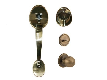 图片 Yale Handleset Entrance Stellar/ Carolina Antique Brass