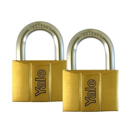 图片 Brass Padlocks Key Alike 2 Pieces, Multi-Pack V140.40KA2