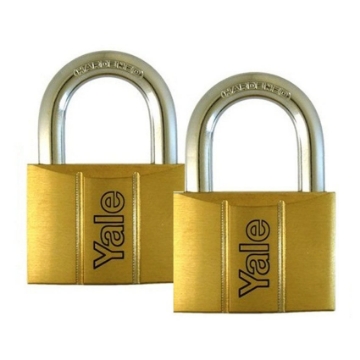 图片 Brass Padlocks Key Alike 2 Pieces, Multi-Pack V140.50KA2