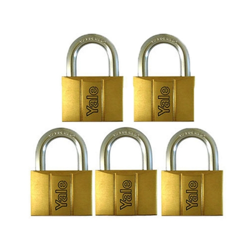 图片 Brass Padlocks Key Alike 5 Pieces, Multi-Pack V140.60KA5