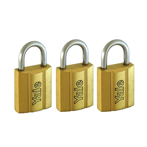 图片 Brass padlocks Key Alike 3 Pieces, Multi-pack V140.30KA3