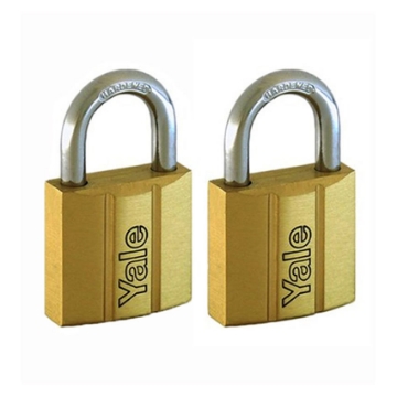 图片 Brass Padlocks Key Alike 2 Pieces, Multi-Pack V140.30KA2