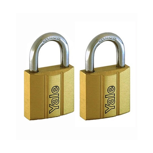 图片 Brass Padlocks Key Alike 2 Pieces, Multi-pack V140.25KA2