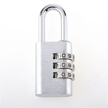 图片 Yale YE3C/28/126/1/S, Aluminum Combination Padlock, Silver, YE3C281261S