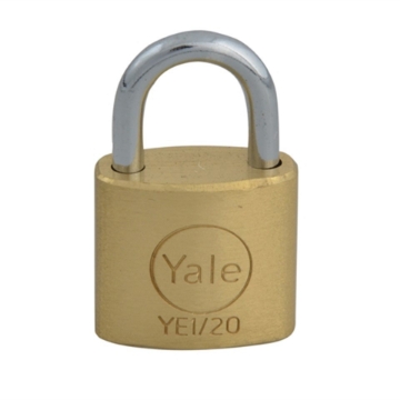 图片 Yale Essential Series Indoor Brass Padlock 20mm, YLHYE1/20/111/1