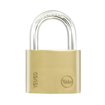 图片 Yale Essential Series Indoor Brass Padlock 50mm, YLHYE1/50/126/1