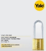 图片 Yale V140.30 LS40 KA2, Long Shackle Brass Padlocks 140 Series Key Alike 2, V14030LS40