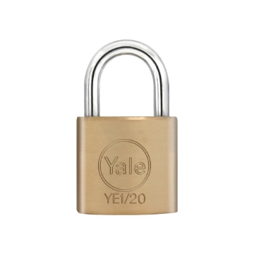 图片 Yale YE1/20/122/1, Long Shackle Brass Padlock, YE1201221