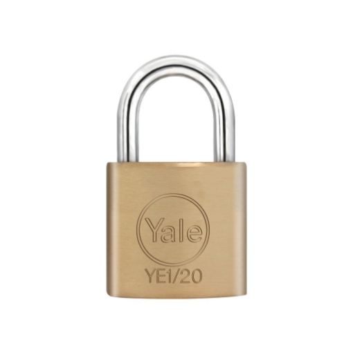 图片 Yale YE1/20/122/1, Long Shackle Brass Padlock, YE1201221