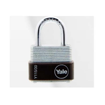 图片 Yale Y115/30/117/1, Laminated Steel Padlock 30mm, Y115301171