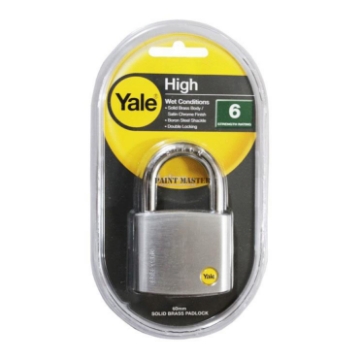 图片 Yale Y120/60/135/1, Silver Series Solid Brass Padlock 60mm, Y120601351